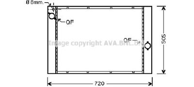 Радиатор системы охлаждения AVA BW2195