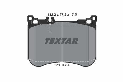 Колодки тормозные TEXTAR 2517903