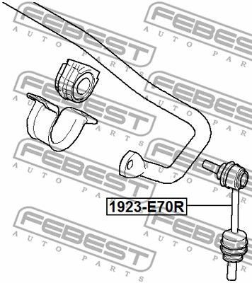 Тяга стабилизатора заднего FEBEST 1923E70R