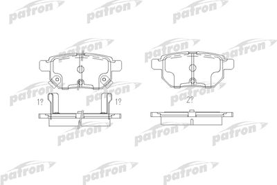 Колодки тормозные дисковые задние PATRON PBP4042