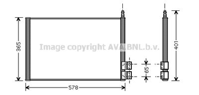 Радиатор кондиционера AVA FDA5328