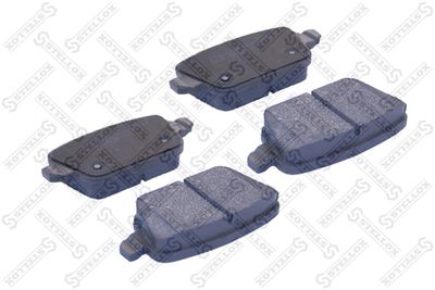 Колодки дисковые задние с антискрипными пластинами STELLOX 000091BSX