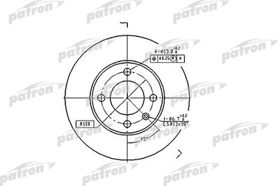 Диск тормозной PATRON PBD1516