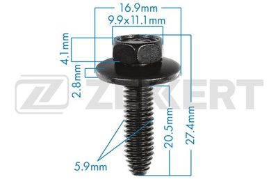 Болт Zekkert BE3314