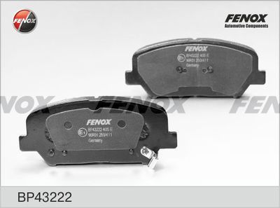 Колодки тормозные дисковые FENOX BP43222