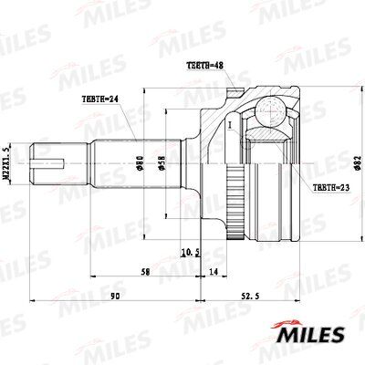 ШРУС наружный Miles GA20642