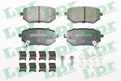 Колодки тормозные дисковые задние LPR 05P2150K