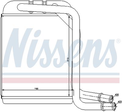 Радиатор отопителя NISSENS 73976