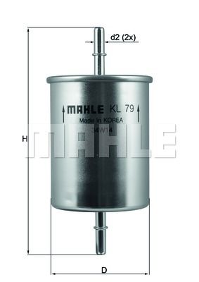 Фильтр топливный MAHLE KL79