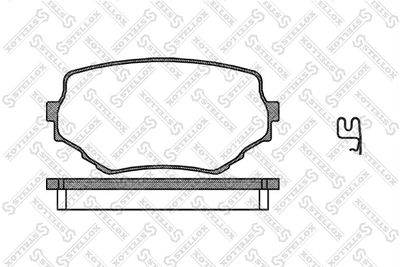 Колодки тормозные дисковые передние STELLOX 605002SX