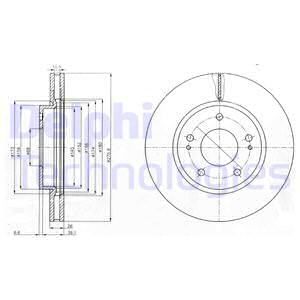 Диск тормозной DELPHI BG4147