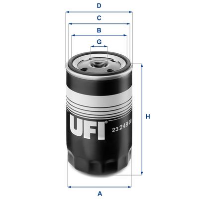 Фильтр масляный UFI 2324900