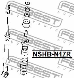Пыльник амортизатора FEBEST NSHBN17R