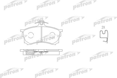 Колодки тормозные дисковые передние PATRON PBP1092
