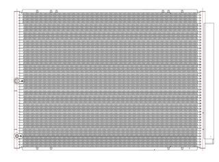 Радиатор кондиционера LUZAR LRAC1928