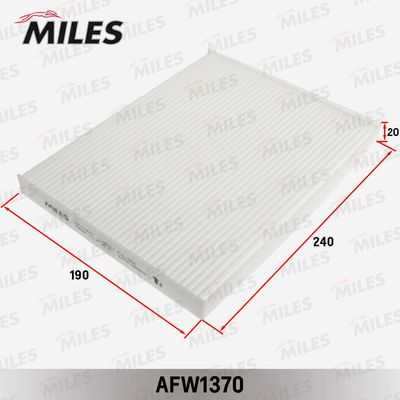 Фильтр салона Miles AFW1370