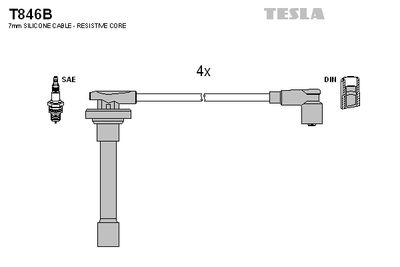 Провода зажигания TESLA T846B