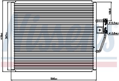 Радиатор кондиционера NISSENS 94529