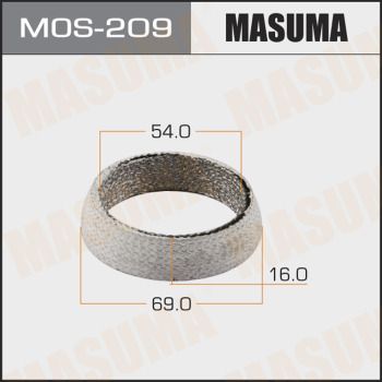 Кольцо уплотнительное выхлопной системы Masuma MOS209