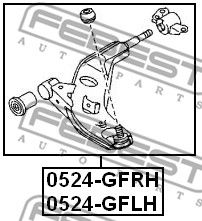 Рычаг передний левый FEBEST 0524GFLH