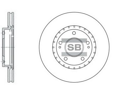 Диск тормозной передний SANGSIN SD1071