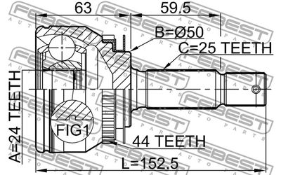 ШРУС наружный FEBEST 2210CER20A44