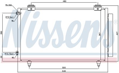 Радиатор кондиционера NISSENS 94719