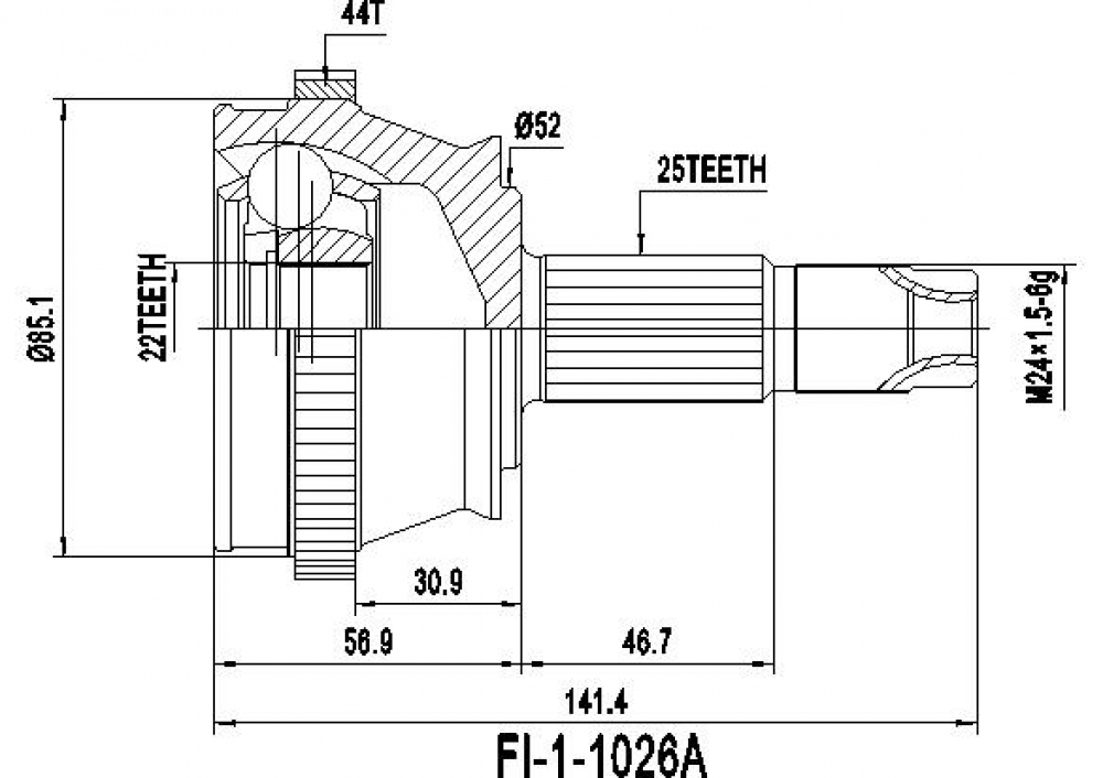 Шрус patron арт. Шрус lynxauto co4408. 4. Mz-44a44. Шрус внешний abs jd jct0240a.