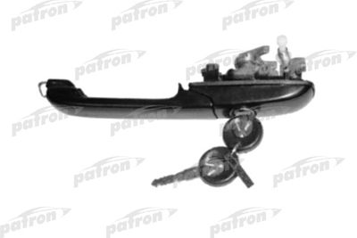 Ручка двери передняя правая с замком и ключом PATRON P200010R
