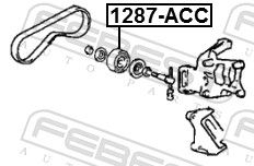 Ролик ремня приводного Hyundai/Kia 9770622061