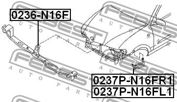 Кронштейн бампера NISSAN 62223BN700