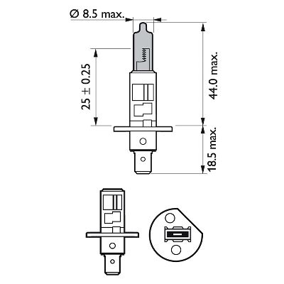 Лампа PHILIPS 12258WVUSM