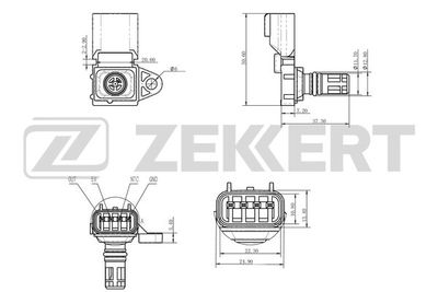 Датчик давления воздуха Zekkert SE1036