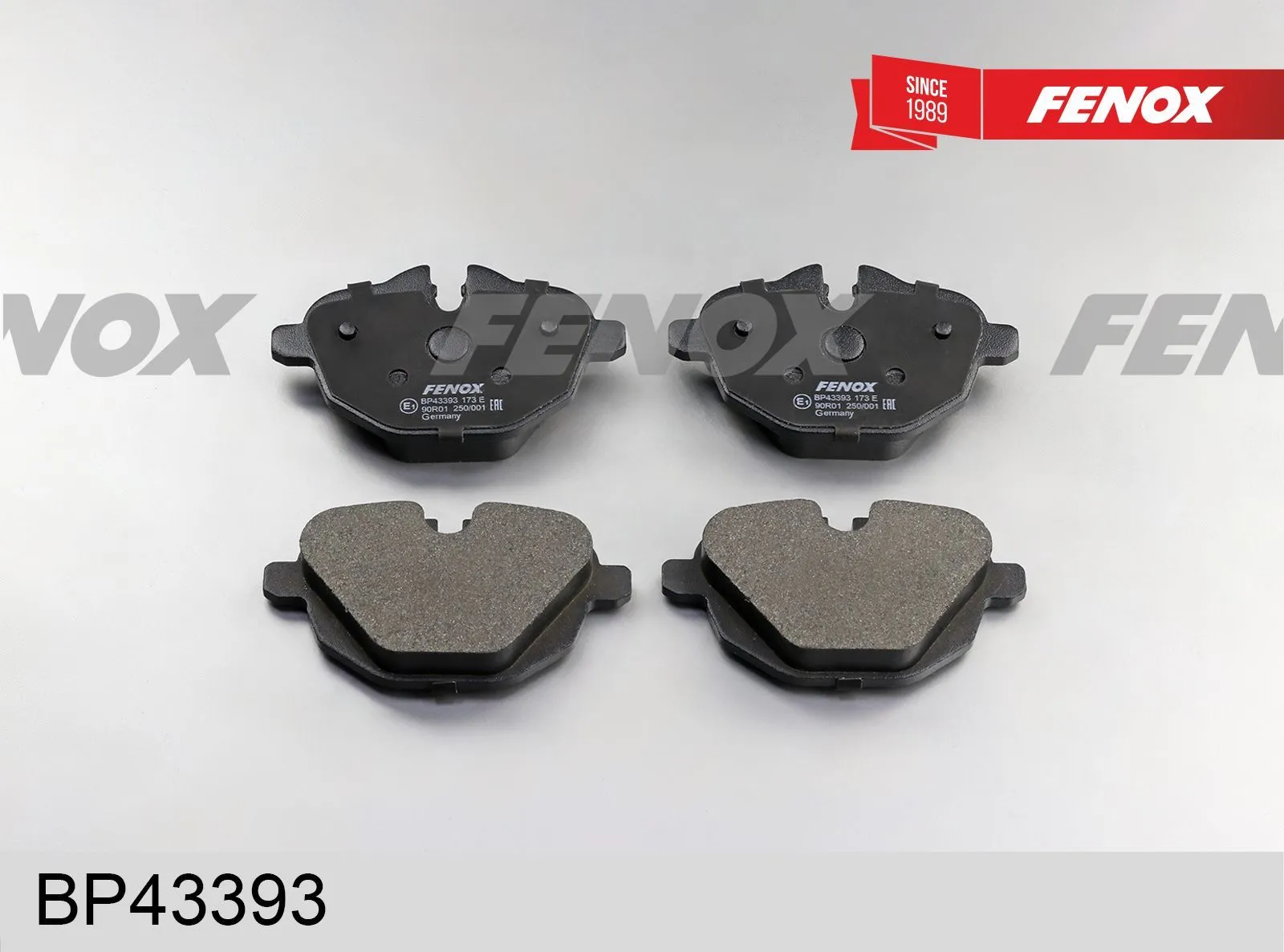Колодки тормозные задние FENOX BP43393