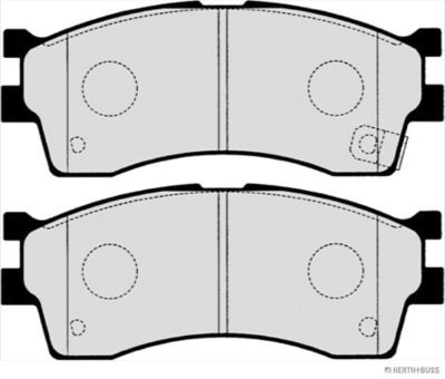 Колодки тормозные дисковые PMC PKB017