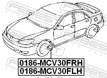Брызговик передний правый TOYOTA 7662133080