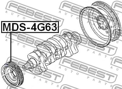 Шкив коленвала FEBEST MDS4G63