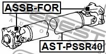Карданный вал FEBEST ASTPSSR40
