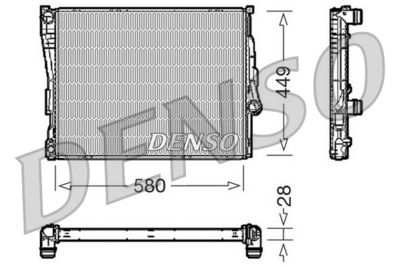 Радиатор системы охлаждения DENSO DRM05069
