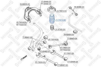Пыльник амортизатора GENERAL MOTORS 96440022