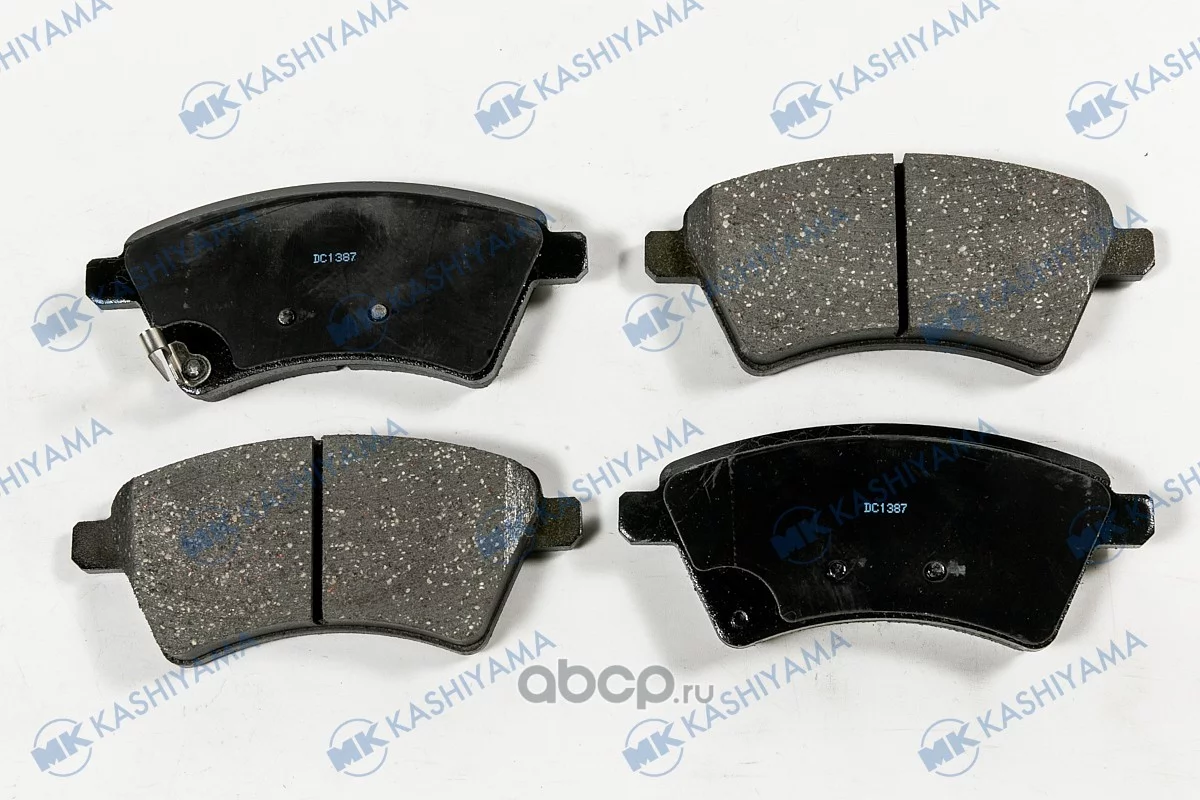 Колодки тормозные передние с антискрипной пластиной MK KASHIYAMA D9057MH