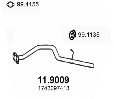 Глушитель средняя часть POLMOSTROW 08232