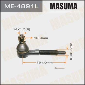Наконечник рулевой левый Masuma ME4891L
