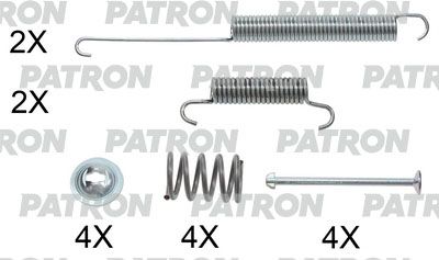 Комплект монтажный барабанных тормозных колодок PATRON PSRK0240