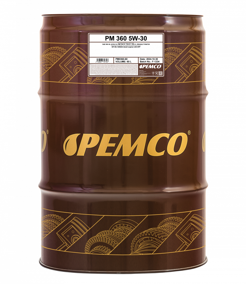 Масло моторное синтетическое PEMCO PM036060