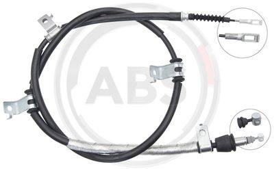 Трос стояночного тормоза правый Hyundai/Kia 597702H300
