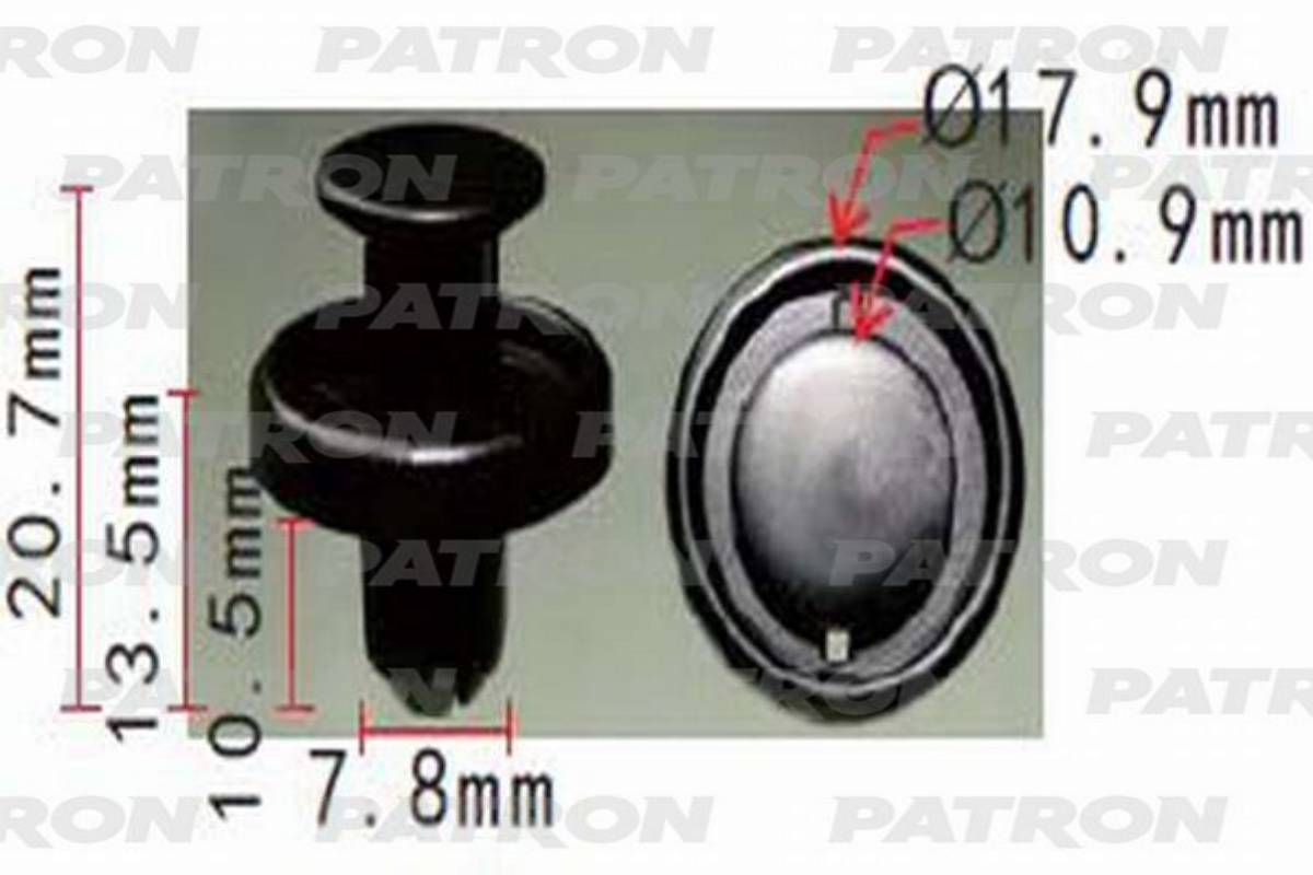 Клипса крепежная PATRON P371193