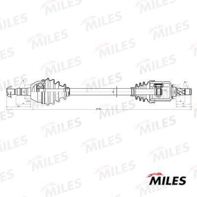 Привод в сборе правый Miles GC02168