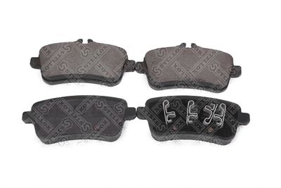 Колодки дисковые задние с антискрипными пластинами STELLOX 000728BSX