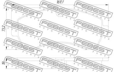 Колодки тормозные передние FEBEST 1601906F